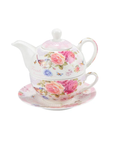 Personal Teapot With Cup and Saucer