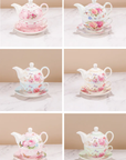 Personal Teapot With Cup and Saucer